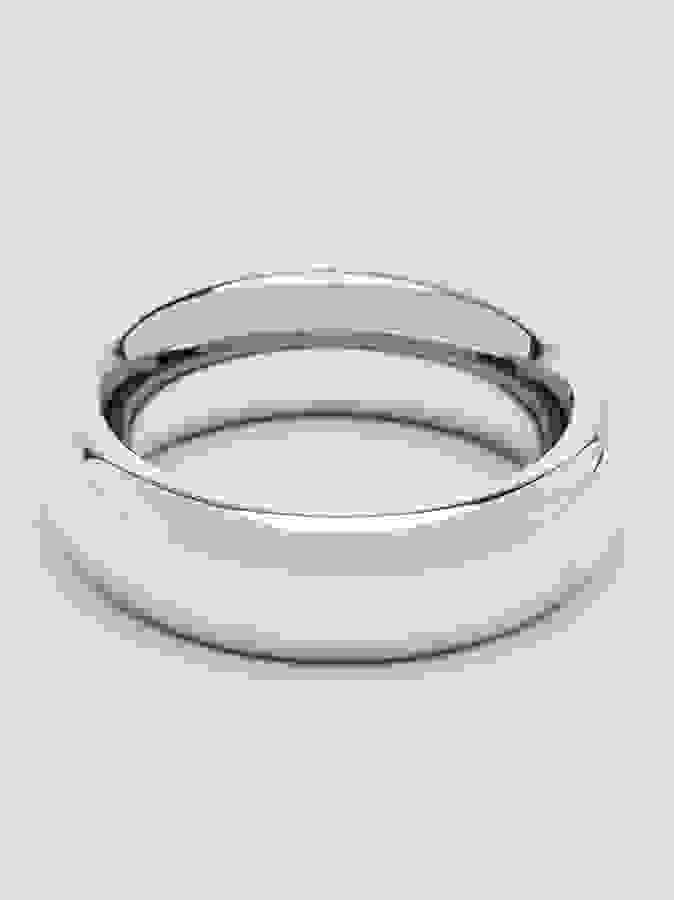 DOMINIX Deluxe 1.75 Inch Stainless Steel Doughnut Cock Ring, Silver, hi-res